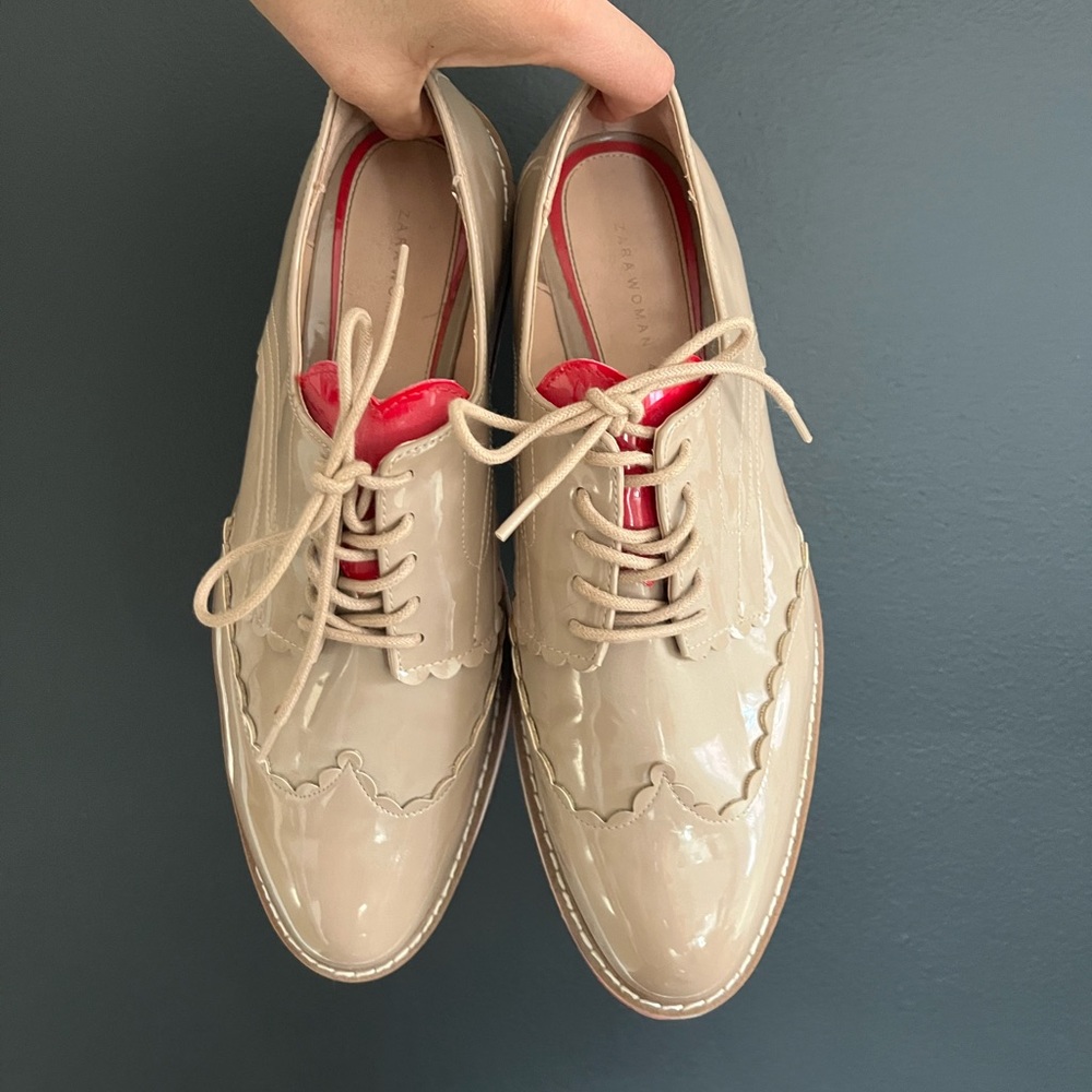 ZARA platform oxfords size 42